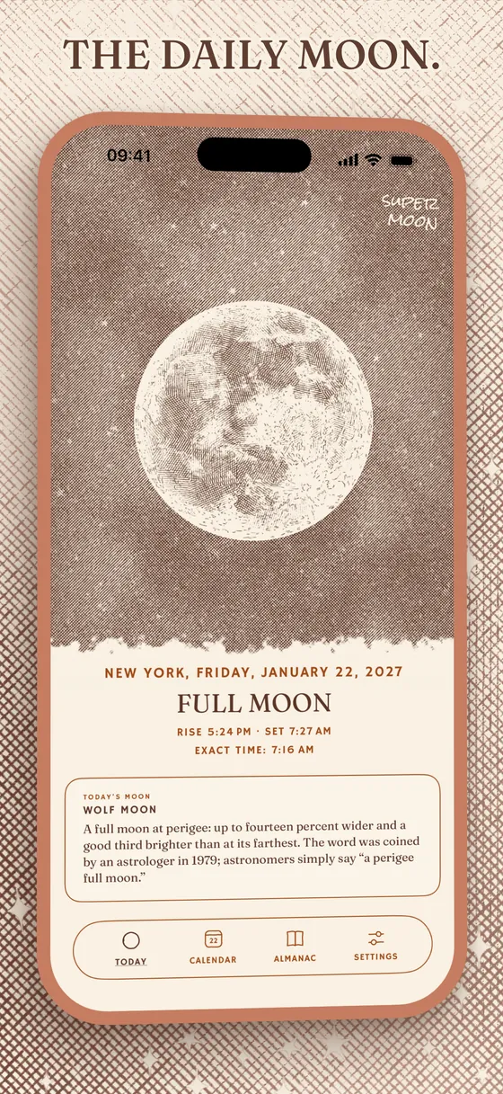 The moon today