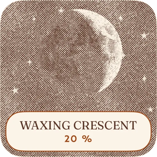 The moon tonight, small Home Screen widget. — Light