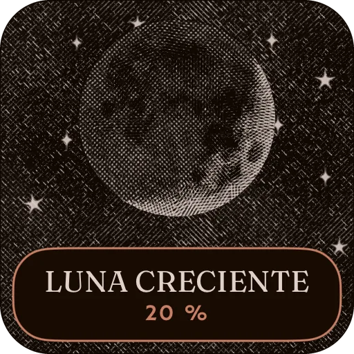 La luna de esta noche, widget pequeño de la pantalla de inicio. — Oscuro