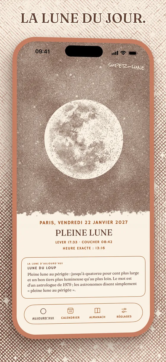 La lune du jour