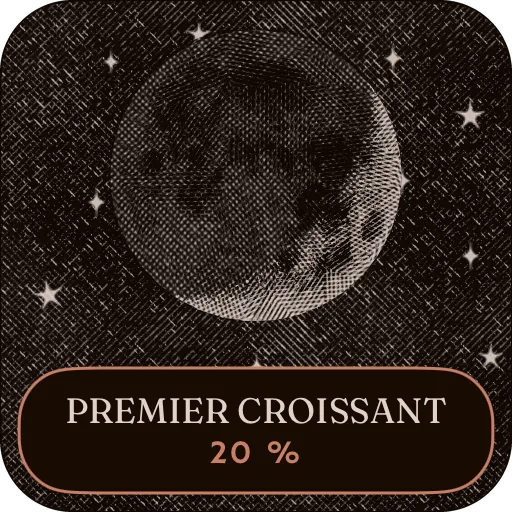 La lune de ce soir, petit widget d'écran d'accueil. — Sombre