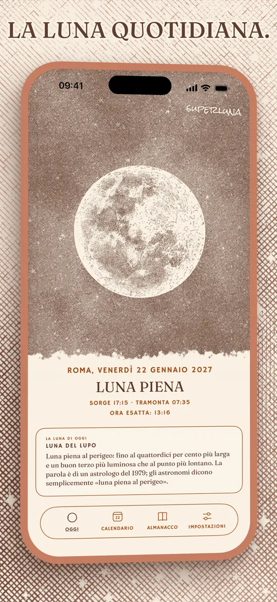 La luna di oggi