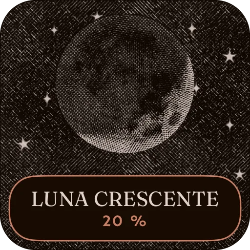 La luna di stasera, widget piccolo della schermata Home. — Scuro