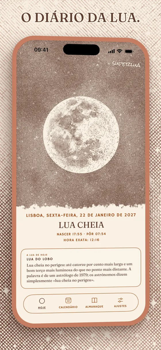 A lua de hoje