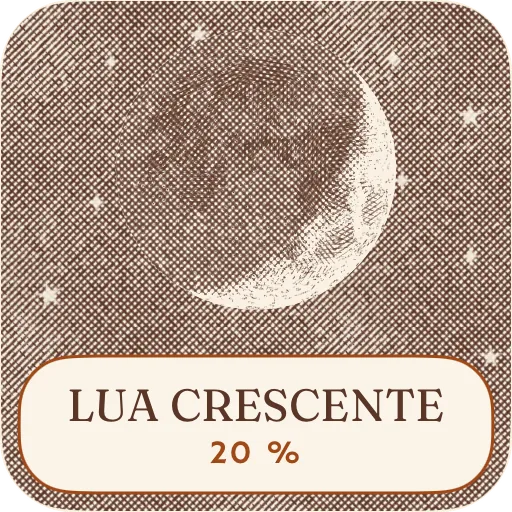 A lua desta noite, widget pequeno do ecrã principal. — Claro