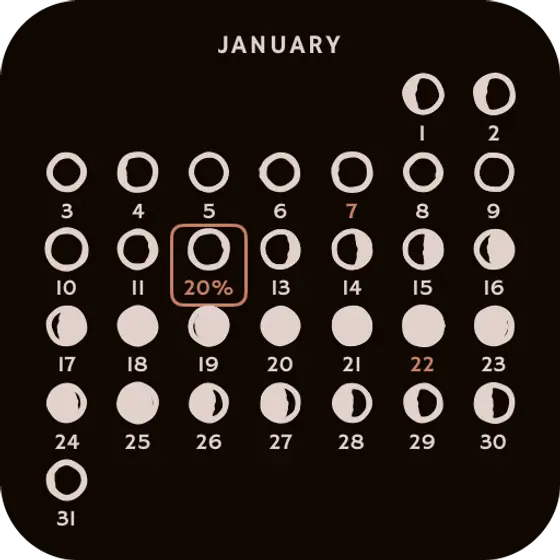 Lunar calendar · Small